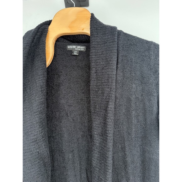 Barefoot Dreams Black Cardigan Size XL Cozychic Lite Sweater Open Front - Picture 2 of 7
